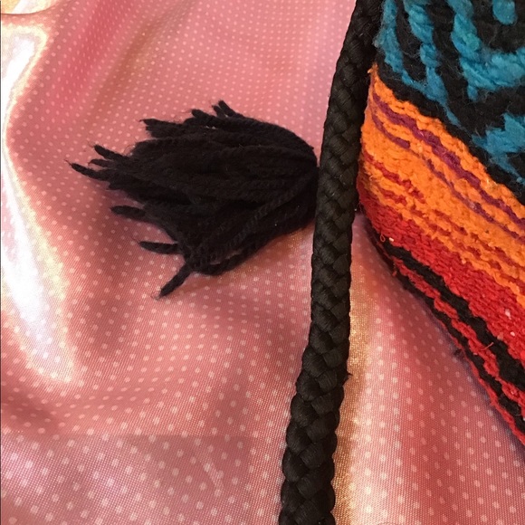 👜💕Southwest Woven Blanket Boho Bag - Picture 4 of 6